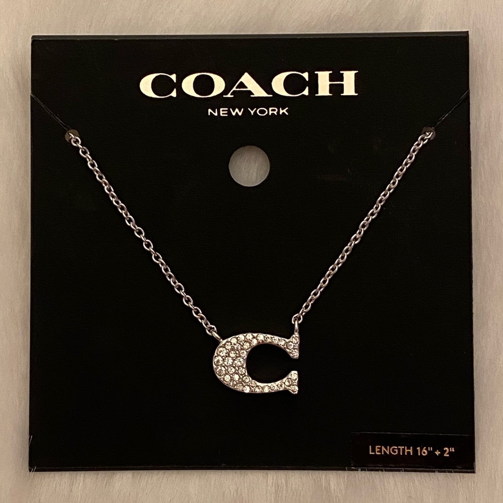 COACH Pave Signature Necklace